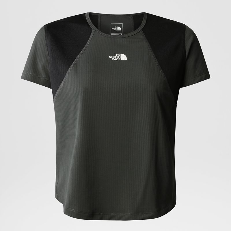The North Face Women's Lightbright T-shirt Asphalt Grey-tnf Black