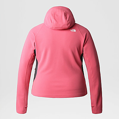 Women's Athletic Outdoor Plus Size Full-Zip Midlayer Hooded Jacket