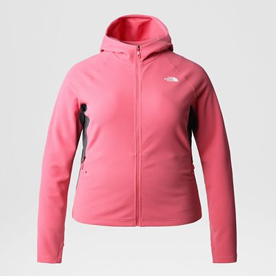 The North Face Women&#39;s Athletic Outdoor Plus Size Full-Zip Midlayer Hooded Jacket. 1