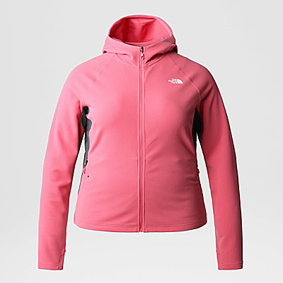 Women's Athletic Outdoor Plus Size Full-Zip Midlayer Hooded Jacket