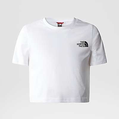 Simple Dome gecropptes T-Shirt für Mädchen 1