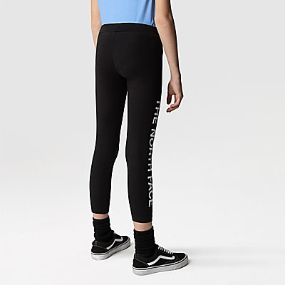 The North Face Girls Graphic Leggings Fawn Grey - Donaghys