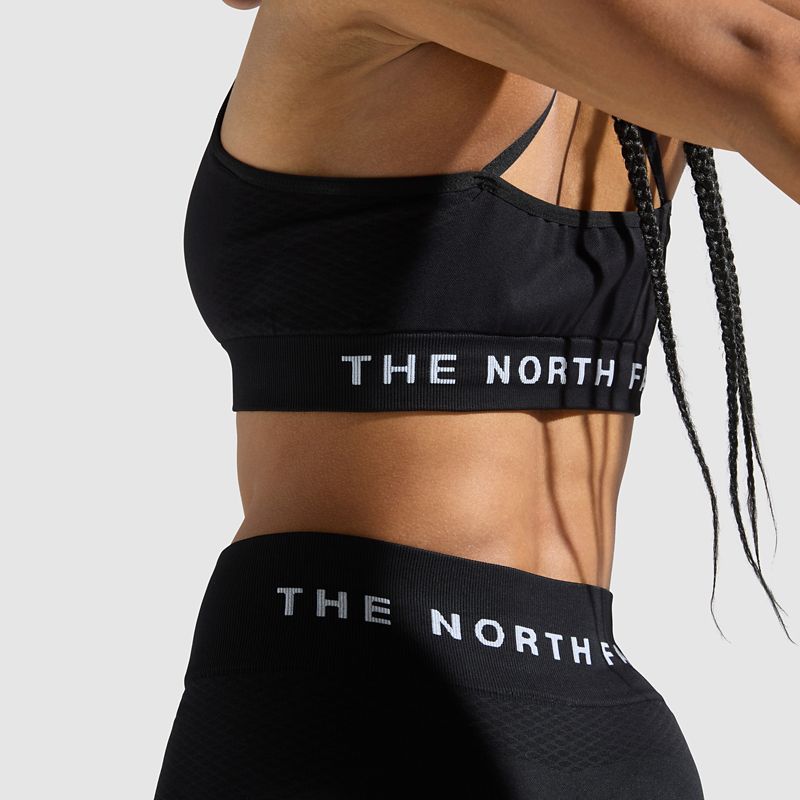 The North Face Women's Seamless Bra Tnf Black