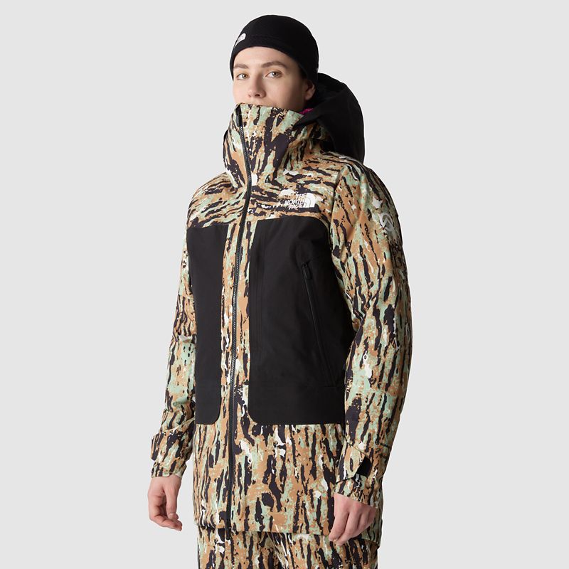 The North Face Women's Summit Verbier Gore-tex® Jacket Almond Butter Pitcher Plant Print