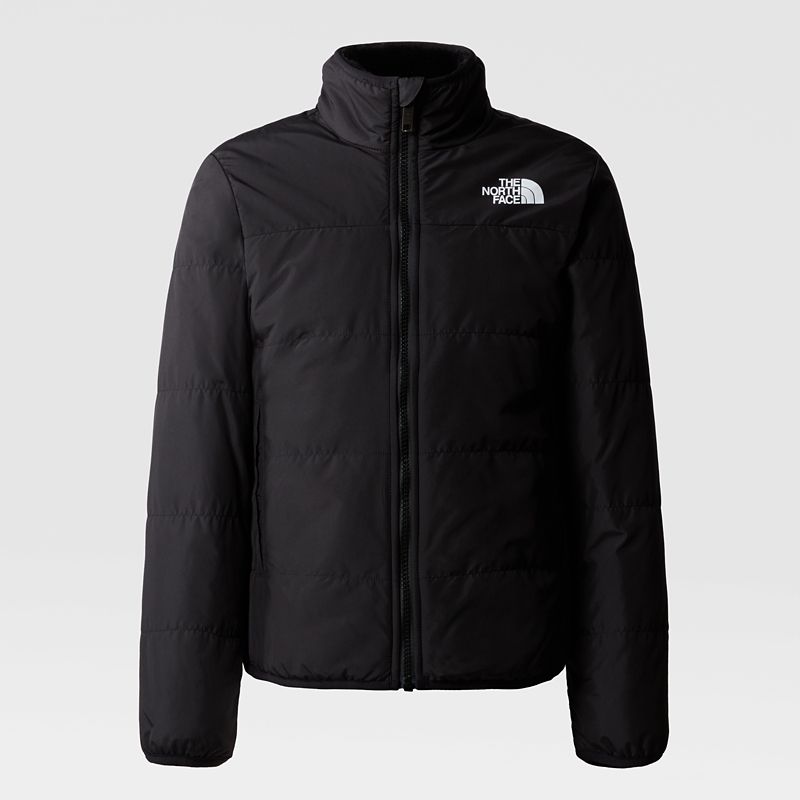 The North Face Girls' Reversible Mossbud Jacket Tnf Black