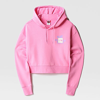 Women's Respect Front Cropped Hoodie