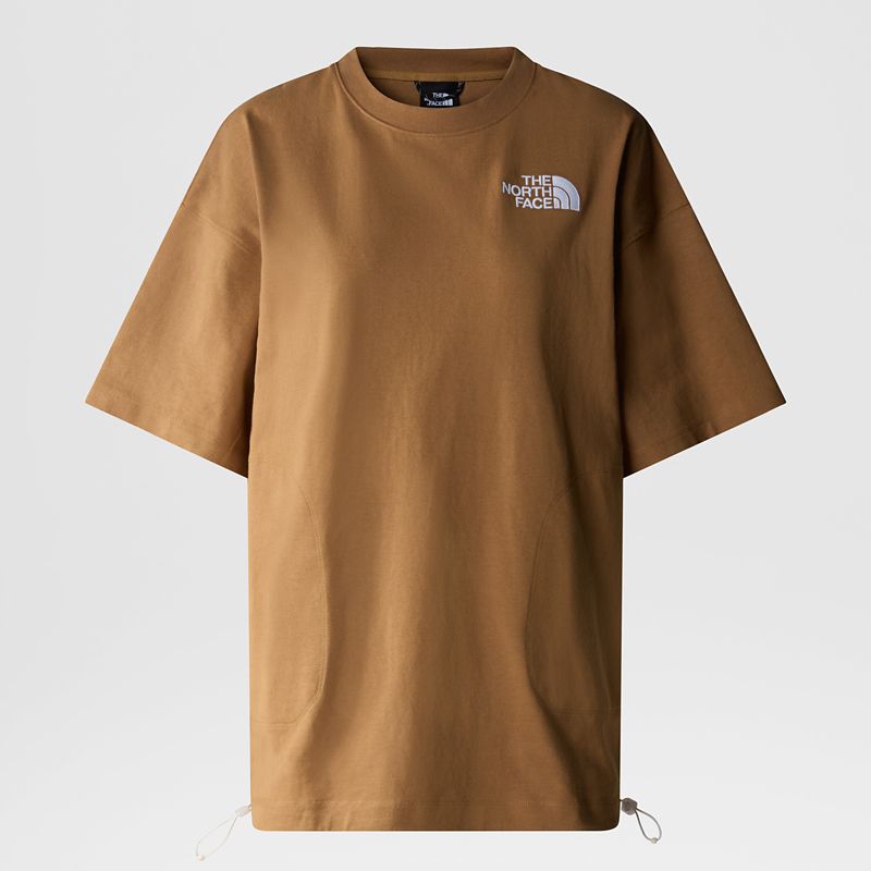 The North Face Pockets T-shirt Für Damen Utility Brown 
