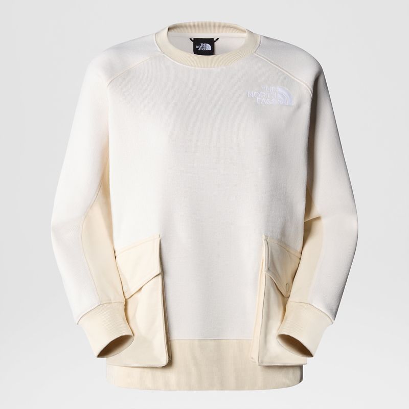 The North Face Patchwork Sweater Für Damen Gardenia White-vintage White 