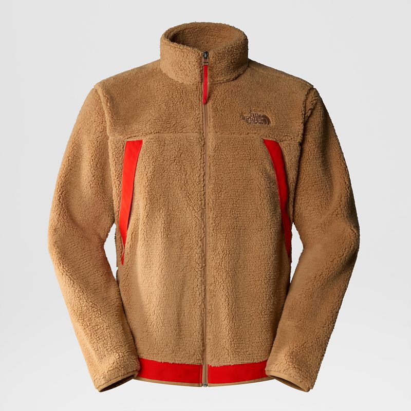 The North Face Men's Campshire Full-zip Fleece Jacket Almond Butter-fiery Red