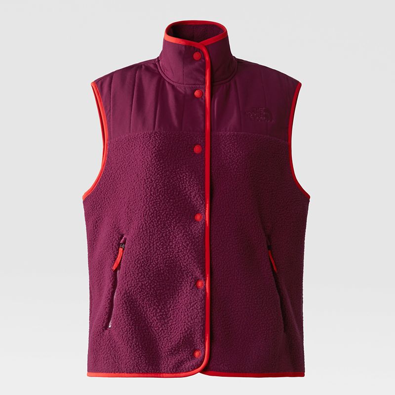 The North Face Chaleco De Forro Polar Cragmont Para Mujer Boysenberry-fiery Red 