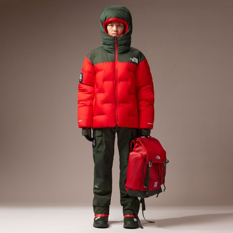 The North Face The North Face X Undercover Soukuu Cloud Down Nuptse Jacket Dark Cedar Green-high Risk Red