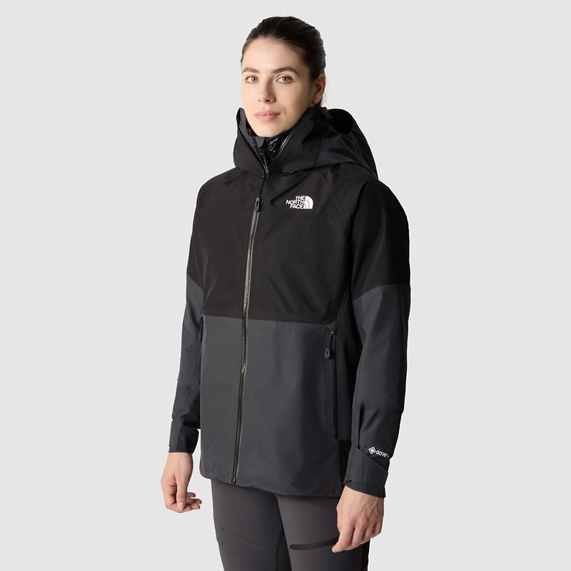 The North Face Women's Jazzi Gore-tex® Jacket Asphalt Grey-tnf Black