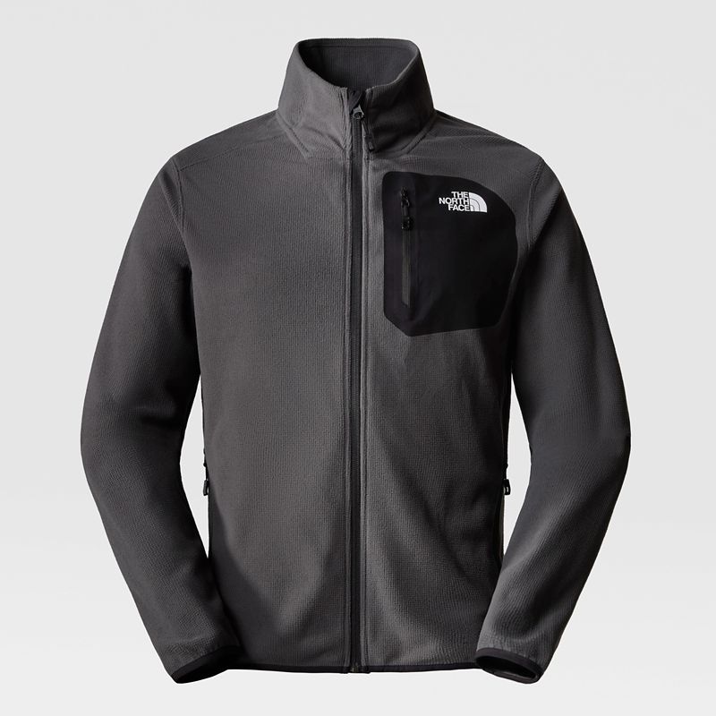 The North Face Men's Experit Grid Fleece Jacket Asphalt Grey-tnf Black