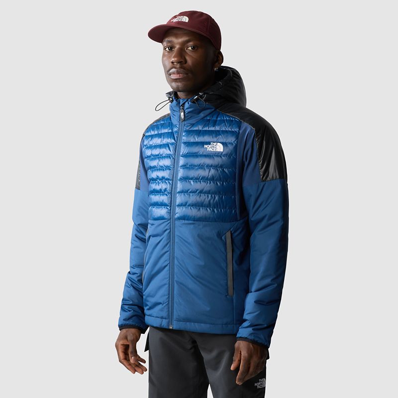 The North Face Men's Middle Cloud Insulated Jacket Shady Blue - Tnf Black