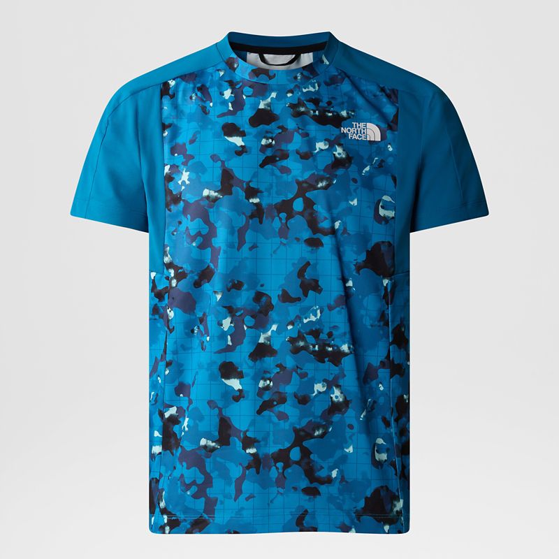 The North Face Men's Valday Printed T-shirt Skyline Blue Meta Camo Print
