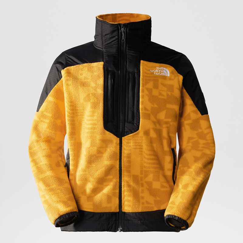 The North Face Men's Fleeski Y2k Jacket Summit Gold Irregular Geometry Print