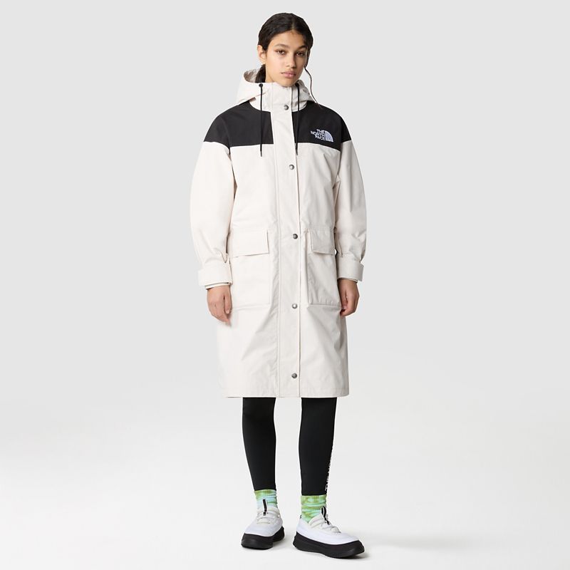 The North Face Parka Reign On Para Mujer White Dune-tnf Black 