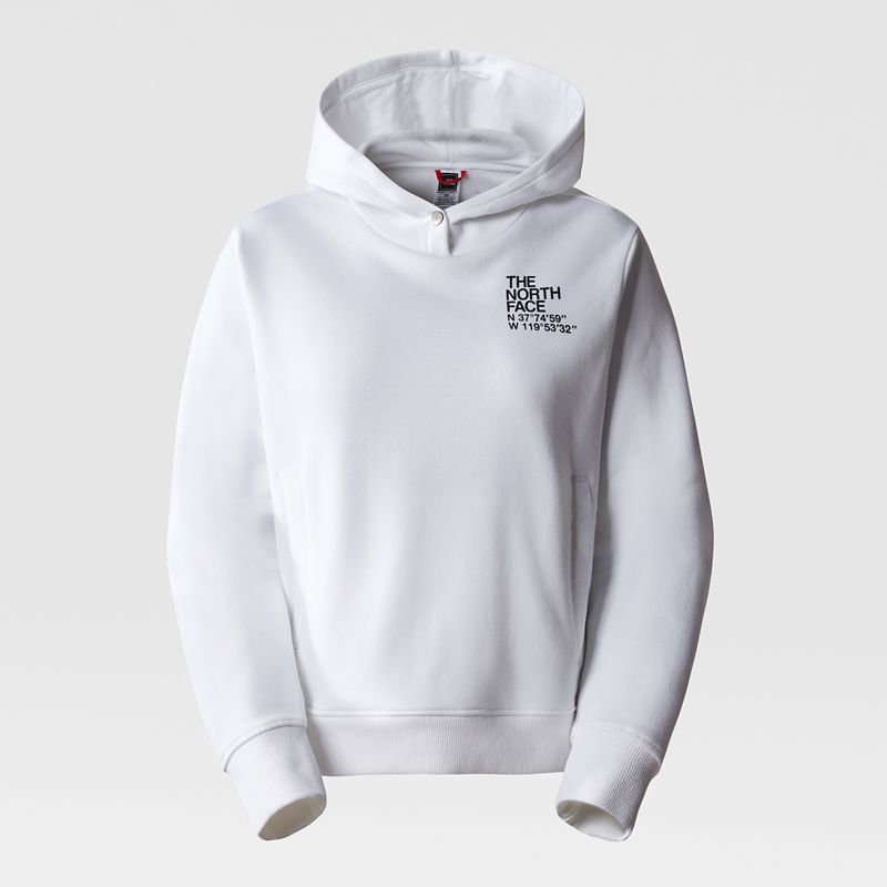 The North Face Women's Coordinates Cropped Hoodie Tnf White