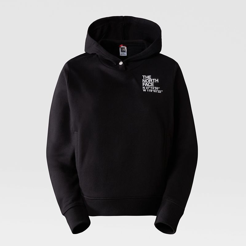 The North Face Women's Coordinates Cropped Hoodie Tnf Black