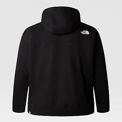 Plus Size Essential-hoodie met volledige rits voor dames 2