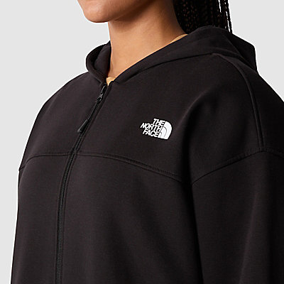 Plus Size Essential-hoodie met volledige rits voor dames 9
