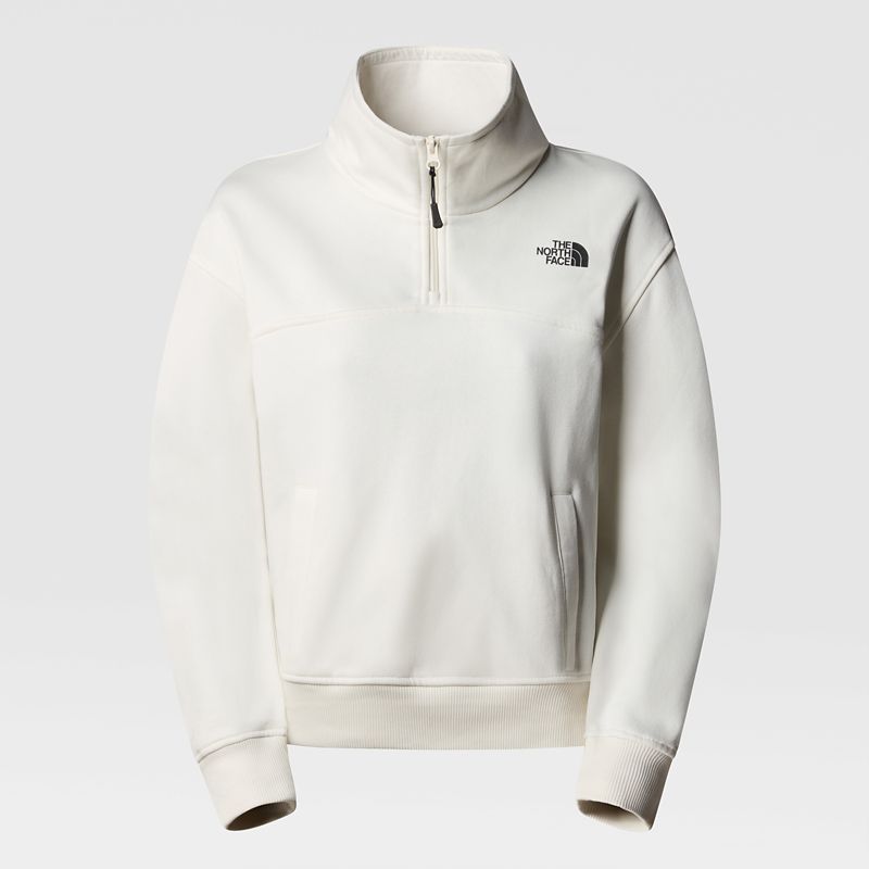 The North Face Women's Essential 1/4 Neck Sweater White Dune
