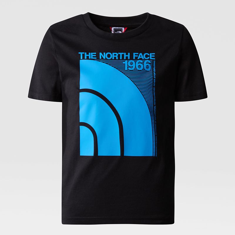 The North Face Graphic T-shirt Für Jungen Tnf Black/optic Blue 