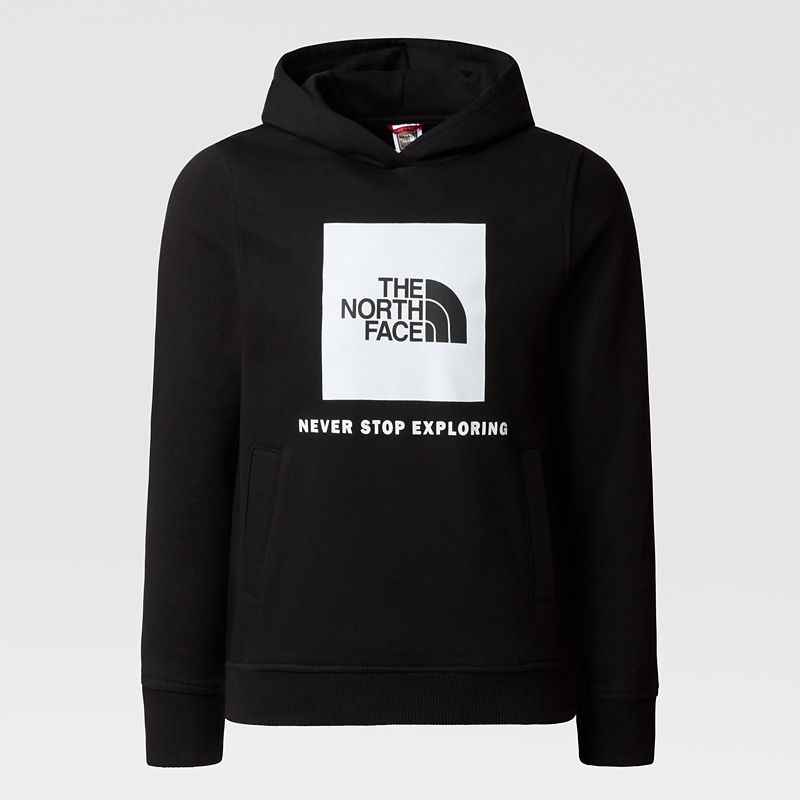 The North Face Teens' Box Pullover Hoodie Tnf Black