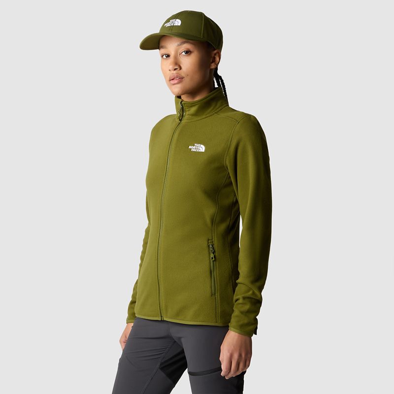The North Face Women's 100 Glacier Full-zip Fleece Forest Olive