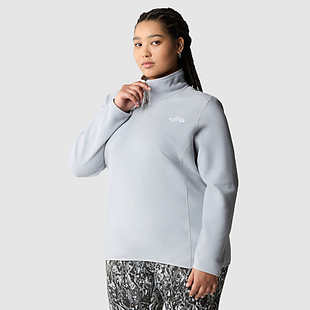 Plus Size 100 Glacier-fleece met kwartrits voor dames | The North Face