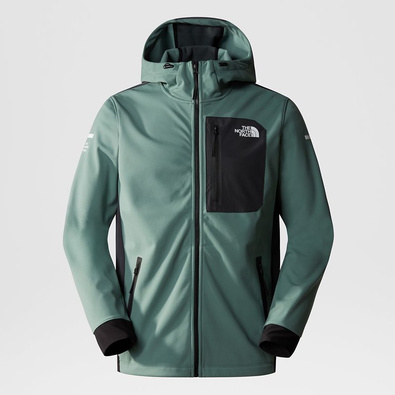 The North Face Men's Mountain Athletics Lab Softshell Hooded Jacket Darksage-asphaltgrey-tnfblack