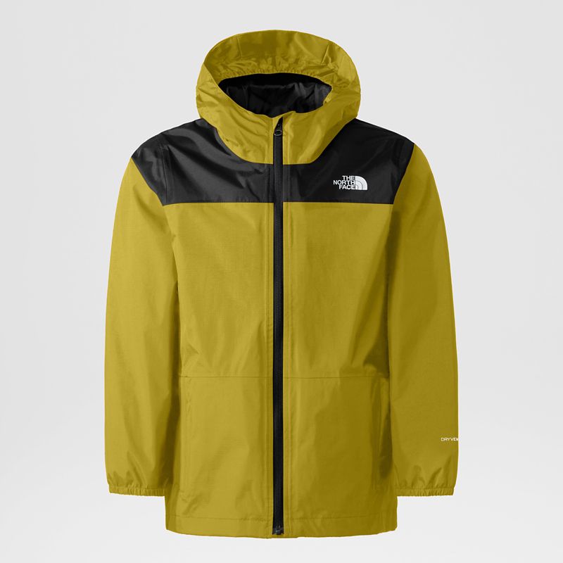 The North Face Teens' Chavano Shell Jacket Mineral Gold-tnf Black