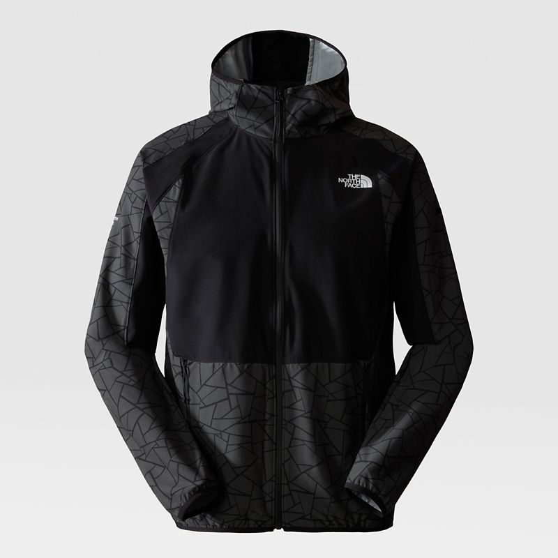 The North Face Men's Mountain Athletics Lab Full-zip Wind Jacket Tnf Black Tnf Tangram Print-tnf Black