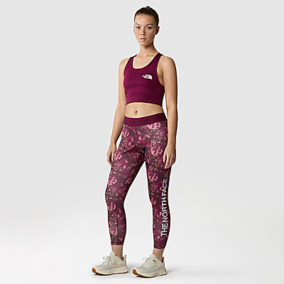 The North Face FLEX MID RISE GRAPHIC - Leggings - fiery red/red 