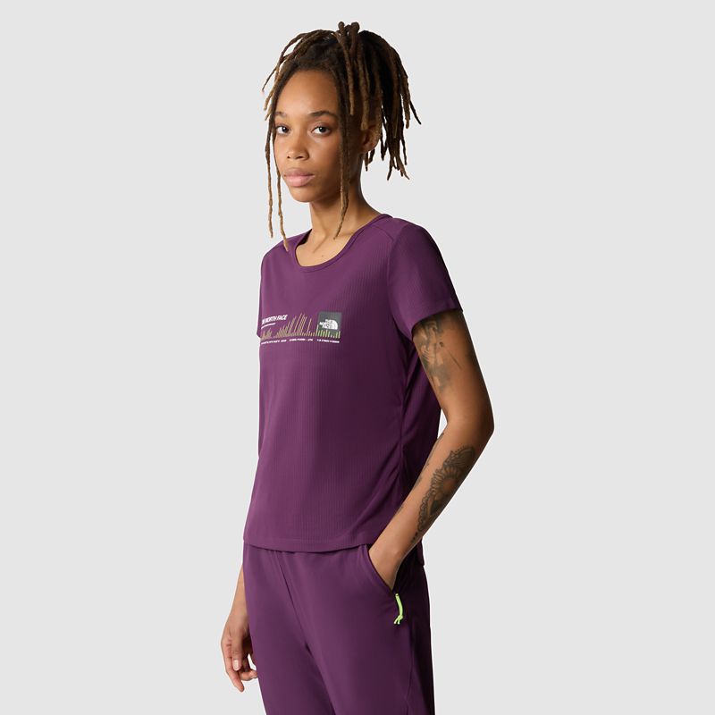 The North Face Camiseta Kikash Para Mujer Black Currant Purple-tnf Black 