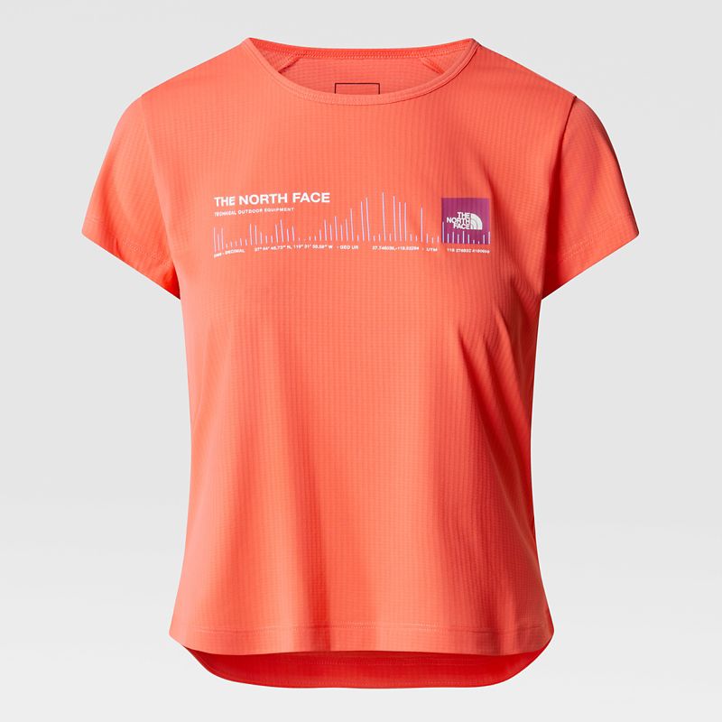The North Face Kikash T-shirt Für Damen Radiant Orange 