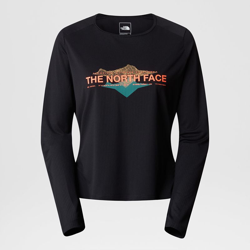 The North Face Kikash Langarm-t-shirt Für Damen Tnf Black 
