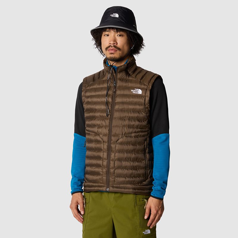 The North Face Men's Huila Synthetic Insulation Gilet Demitasse Brown