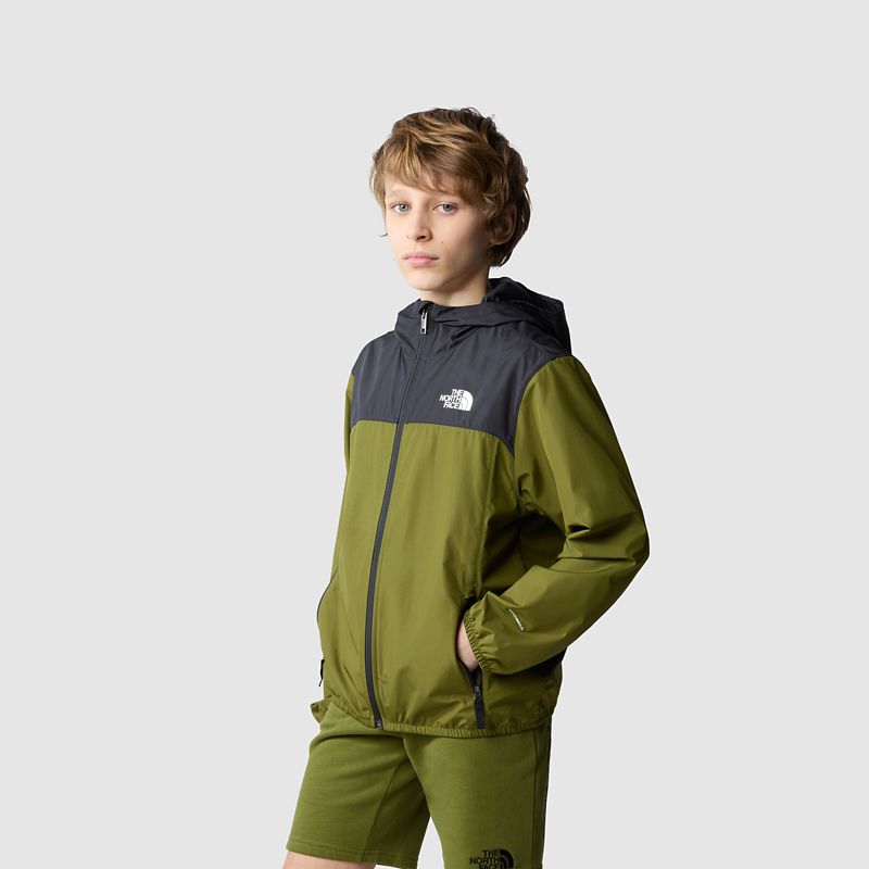 The North Face Chaqueta Con Capucha Windwall™ Never Stop Para Niño Forest Olive 
