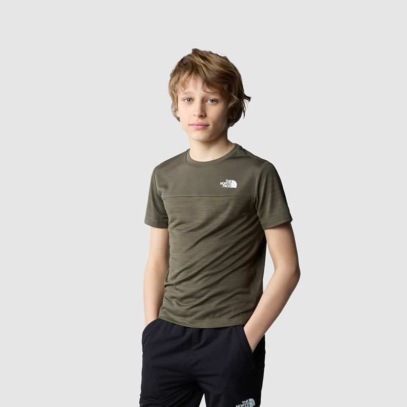 The North Face Camiseta Never Stop Para Niño New Taupe Green 