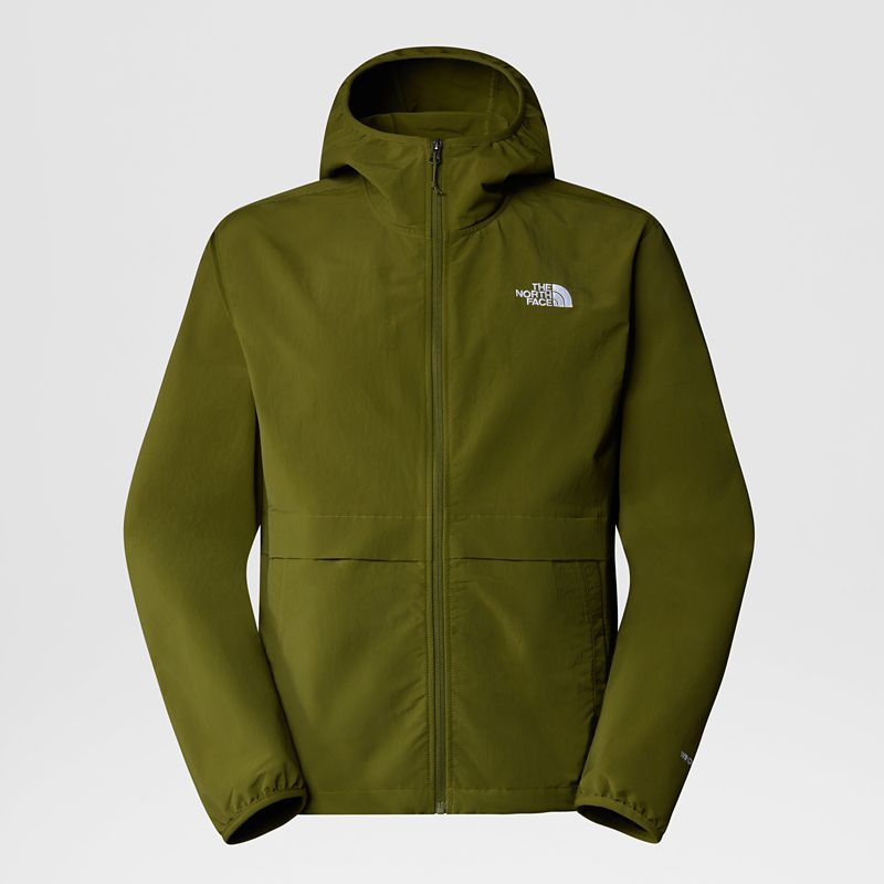 The North Face Men's Tnf Easy Wind Hooded Full-zip Jacket Forest Olive