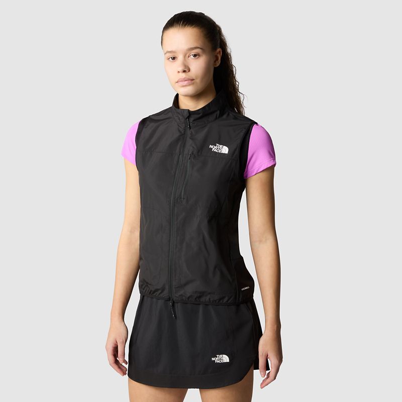 The North Face Chaleco Cortavientos Higher Run Para Mujer Tnf Black 