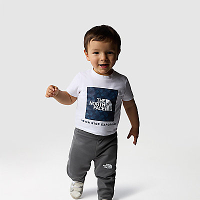Box Infill-T-shirt met print voor baby's 4