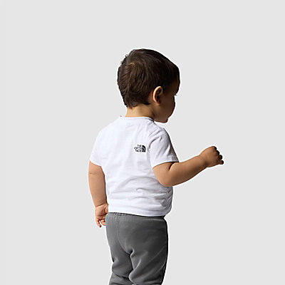 Box Infill-T-shirt met print voor baby's 5