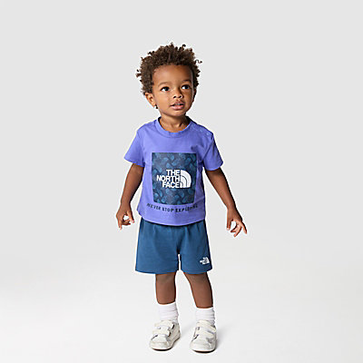 Box Infill-T-shirt met print voor baby's 2