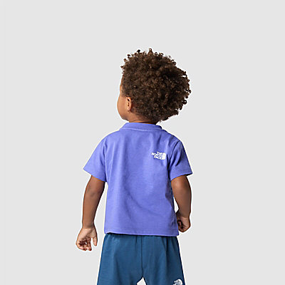 Box Infill-T-shirt met print voor baby's 3