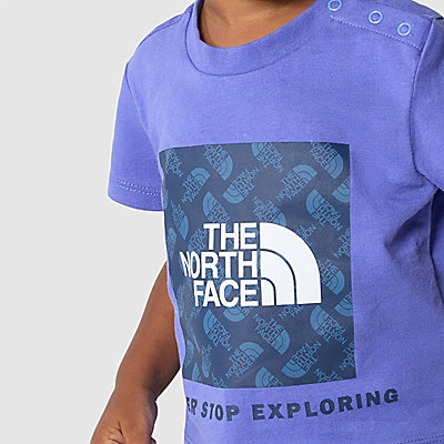 Box Infill-T-shirt met print voor baby's 4