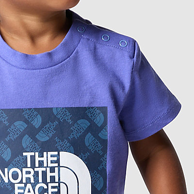 Box Infill-T-shirt met print voor baby's 5
