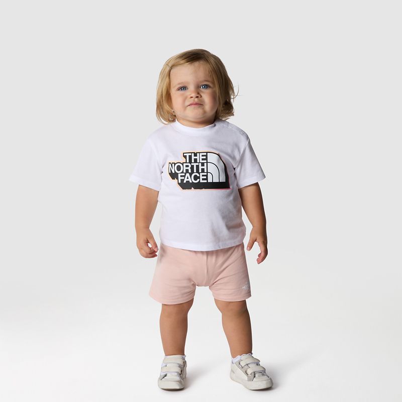The North Face Baby Cotton Summer Set Pink Moss-tnf White- 0