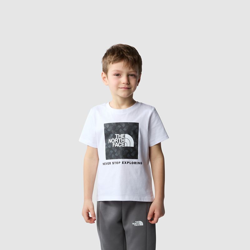 The North Face Camiseta Gráfica Lifestyle Para Niños Tnf White 